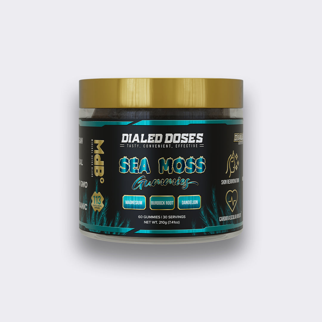 Dialed Moods Shilajit, Sea Moss Gummies & Hydration Variety 12 pack Bundle
