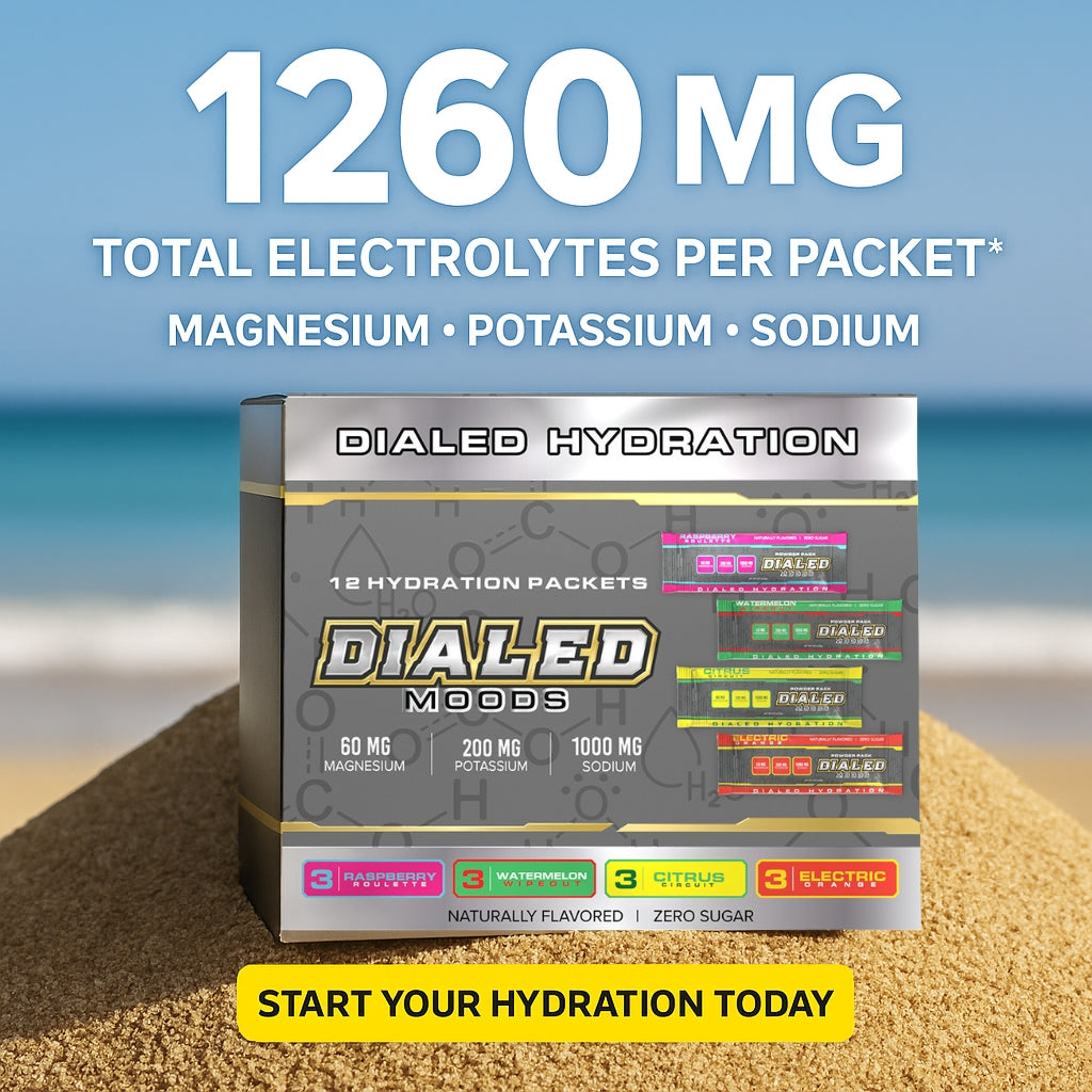 Dialed Moods Electrolyte Hydration Variety Flavor Pack