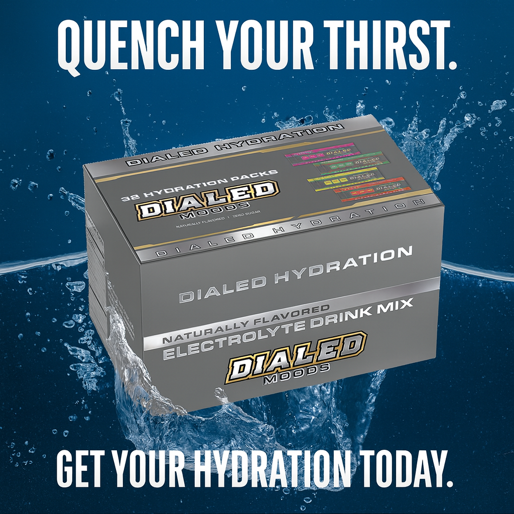 Dialed Moods Electrolyte Hydration Variety Flavor Pack 32pks