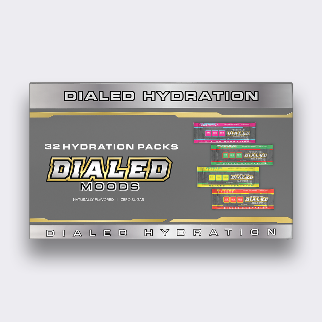 Dialed Moods Electrolyte Hydration Variety Flavor Pack 32pks